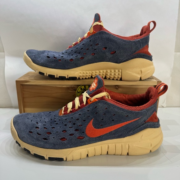 Nike Free Run 5.0 Trail Running Shoes Thunder Blue CW5814-400 Men size 10.5 READ - Picture 3 of 10